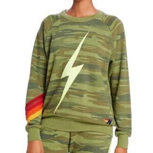 Camo Bolt Stitch Crewneck